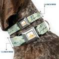 Load image into Gallery viewer, Disney Princess Crown Full Color Golds Seatbelt Buckle Collar - The Princess and the Frog Tiana Palace Pose with Script and Flowers Greens