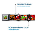 Load image into Gallery viewer, Kermit Face Full Color Black Seatbelt Buckle Collar - Muppets Faces Black