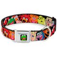 Load image into Gallery viewer, Kermit Face Full Color Black Seatbelt Buckle Collar - Muppets Faces Black