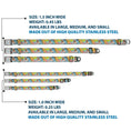 Load image into Gallery viewer, Winnie the Pooh Eeyore Butterfly Pose Full Color White Seatbelt Buckle Collar - Winnie the Pooh Eeyore Butterfly Pose Floral Collage Blue/Pinks/Yellows