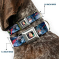 Load image into Gallery viewer, Buzz Lightyear Pose2 Full Color Black Seatbelt Buckle Collar - Buzz Lightyear Action Poses Stacked