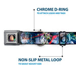 Buzz Lightyear Pose2 Full Color Black Seatbelt Buckle Collar - Buzz Lightyear Action Poses Stacked