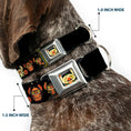 Load image into Gallery viewer, Lilo and Stitch Holiday Halloween Stitch Mummy Face Full Color Black Seatbelt Buckle Collar - Lilo and Stitch Halloween Stitch Dress Up Poses Black