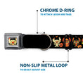 Load image into Gallery viewer, Lilo and Stitch Holiday Halloween Stitch Mummy Face Full Color Black Seatbelt Buckle Collar - Lilo and Stitch Halloween Stitch Dress Up Poses Black