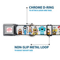 Load image into Gallery viewer, Pixar TIS THE SEASON Script Full Color White/Red Seatbelt Buckle Collar - Pixar Holiday Collection Nutcracker Characters Lineup/Stars White/Blues