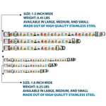 Pixar TIS THE SEASON Script Full Color White/Red Seatbelt Buckle Collar - Pixar Holiday Collection Character Gifts Lineup/Stars White/Blues