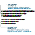Load image into Gallery viewer, Mickey Mouse Expression2 Full Color Black Neon Green Seatbelt Buckle Collar - Mickey Expressions Black/Multi Neon