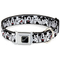 Load image into Gallery viewer, MICKEY MOUSE Autograph Full Color Black/White Seatbelt Buckle Collar - Mickey Mouse Expression Blocks White/Black/Red