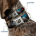 Load image into Gallery viewer, Alice Keyhole Full Color Grays Seatbelt Buckle Collar - Alice in Wonderland Movie Encounters