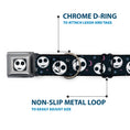 Load image into Gallery viewer, The Nightmare Before Christmas Jack Smiling Full Color Black/White Seatbelt Buckle Collar - The Nightmare Before Christmas Smiling Jack Moon and Stars Black