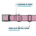 Load image into Gallery viewer, Lilo & Stitch Angel Sitting Pose Full Color Pink Seatbelt Buckle Collar - Lilo & Stitch Angel Poses Scattered Pinks