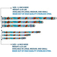 Load image into Gallery viewer, The Little Mermaid Sea Flower Full Color Blue/Purple Seatbelt Buckle Collar - The Little Mermaid Live Action Ariel Under the Sea Poses Blues