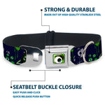Monster Wide Eye Full Color Seatbelt Buckle Collar - Monsters University Sully & Mike Poses/GRRRRR!