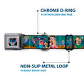 Load image into Gallery viewer, Stitch Smiling CLOSE-UP Full Color Black Seatbelt Buckle Collar - Lilo & Stitch 5-Scene Blocks