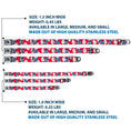 Load image into Gallery viewer, Stitch Smiling Full Color CLOSE-UP Seatbelt Buckle Collar - Lilo & Stitch Stitch 4-Poses/Lilo Dress Leaves Red/Ivory