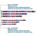 Load image into Gallery viewer, Ariel Face3 Full Color Blue Seatbelt Buckle Collar - Ariel Vivid Underwater Sparkle Poses/Castle