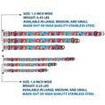Load image into Gallery viewer, Ariel Face3 Full Color Blue Seatbelt Buckle Collar - Ariel & Flounder Vivid Underwater Poses