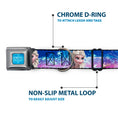 Load image into Gallery viewer, FROZEN Logo Full Color Blues Seatbelt Buckle Collar - Elsa the Snow Queen Poses/Castle & Snowy Mountains Blue-Pink Fade