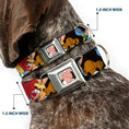 Load image into Gallery viewer, Mad Hatter Face Full Color Seatbelt Buckle Collar - Mad Hatter's Tea Party Poses