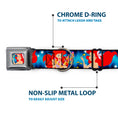 Load image into Gallery viewer, Ariel Daydreaming Full Color Blues Seatbelt Buckle Collar - The Little Mermaid Under the Sea Scenes