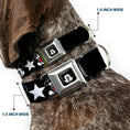 Load image into Gallery viewer, Mickey Mouse Face Full Color Black Seatbelt Buckle Collar - Classic Mickey Mouse 1928 Collage Black/White/Red