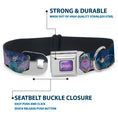 Load image into Gallery viewer, URSULA Full Color Purple-Fade/White Seatbelt Buckle Collar - Ursula 4-Poses/Shells/Ivy/Bubbles Purples/Blues