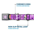 Load image into Gallery viewer, Snowflake Full Color Purple White Seatbelt Buckle Collar - Frozen Anna/Elsa/Olaf Poses/Scenes Purples
