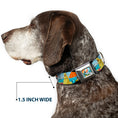 Load image into Gallery viewer, Olaf Tanning Pose Full Color Seatbelt Buckle Collar - Olaf Summertime Beach Scenes