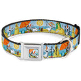 Load image into Gallery viewer, Olaf Tanning Pose Full Color Seatbelt Buckle Collar - Olaf Summertime Beach Scenes