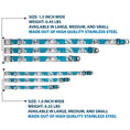 Load image into Gallery viewer, Ariel Sketch2 Pose Full Color Blue Seatbelt Buckle Collar - Ariel Poses/Shells Sketch Blue/White