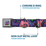 Scattered Candy Full Color Purples Seatbelt Buckle Collar - BING BONG Poses/Candy Purples/Multi Color