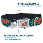 Nemo Smiling Full Color Seatbelt Buckle Collar - Nemo & Dory Poses