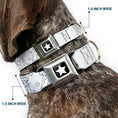 Load image into Gallery viewer, Tinker Bell Star Full Color Black/White Seatbelt Buckle Collar - Tinker Bell Poses/Stars Outline White/Black