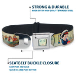 Evil Queen Face CLOSE-UP Full Color Seatbelt Buckle Collar - Snow White/Dwarves/Old Witch/Evil Queen Scenes