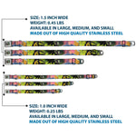 Maleficent Face3 Full Color Green Fade Seatbelt Buckle Collar - Sleeping Beauty & Maleficent/Maleficent Dragon Scenes