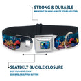 Load image into Gallery viewer, Dory Pose Full Color Seatbelt Buckle Collar - Dory Poses & Friends Under the Sea
