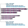 Load image into Gallery viewer, Descendants Dragon Heart Full Color Black/Purples Seatbelt Buckle Collar - Descendants Mal 3-Poses GOOD ISN'T ALWAYS/Hearts/Dragons EASY Purples/Pinks