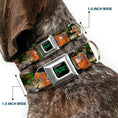 Load image into Gallery viewer, THE JUNGLE BOOK Full Color Black/Green Seatbelt Buckle Collar - The Jungle Book I Wanna Be Like You 4-Character Scene