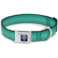 Load image into Gallery viewer, Little Mermaid Clam Shell Full Color Black/Purples Seatbelt Buckle Collar - Ariel's Scales Turquoise Blues