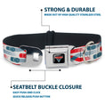 Load image into Gallery viewer, Cars 3 Piston Cup Champion Icon Full Color Red Black White Seatbelt Buckle Collar - Cars 3 Cars Crossing White/Blues/Reds