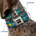 Load image into Gallery viewer, Cars 3 Piston Cup Champion Icon Full Color Red Black White Seatbelt Buckle Collar - Cars 3 Lightning McQueen/Cruz Ramirez Pose RACE READY Blue/Yellow/Red