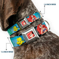 Load image into Gallery viewer, Ariel CLOSE-UP Full Color Seatbelt Buckle Collar - Ariel, Sebastian & Flounder Scene2