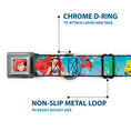 Load image into Gallery viewer, Ariel CLOSE-UP Full Color Seatbelt Buckle Collar - Ariel, Sebastian & Flounder Scene2