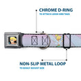 Load image into Gallery viewer, Tinker Bell CLOSE-UP Full Color Seatbelt Buckle Collar - Tinker Bell Poses Purple/Pink Fade