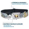 Load image into Gallery viewer, Tinker Bell CLOSE-UP Full Color Seatbelt Buckle Collar - Tinker Bell Garden Poses