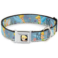 Load image into Gallery viewer, Tinker Bell CLOSE-UP Full Color Seatbelt Buckle Collar - Tinker Bell Garden Poses
