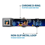 Jasmine CLOSE-UP Full Color Seatbelt Buckle Collar - Aladdin & Jasmine Scenes