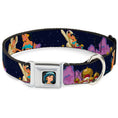 Load image into Gallery viewer, Jasmine CLOSE-UP Full Color Seatbelt Buckle Collar - Aladdin & Jasmine Magic Carpet Ride Scenes
