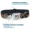 Load image into Gallery viewer, Snow White Full Color Black Seatbelt Buckle Collar - Snow White Scenes