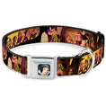 Load image into Gallery viewer, Snow White Full Color Black Seatbelt Buckle Collar - Snow White & the Seven Dwarfs Scenes